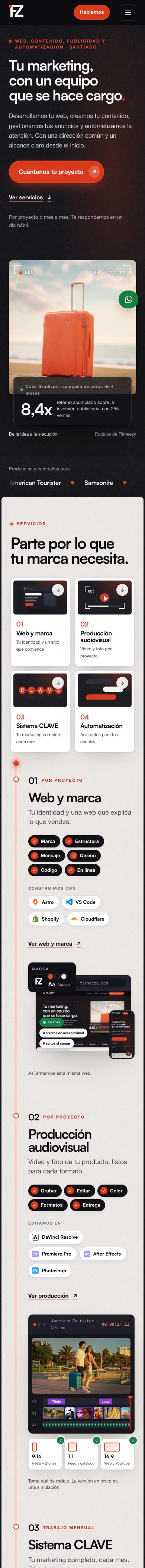 filmeezy.com vista en un teléfono